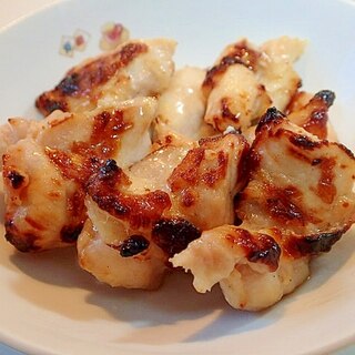 魚焼きグリルで　鶏むね肉の塩麹焼き